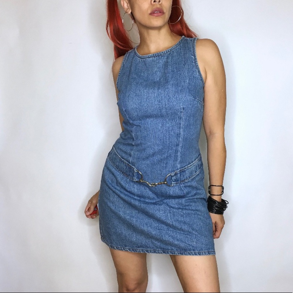 Jean dress..Great condition..By Mirrors2